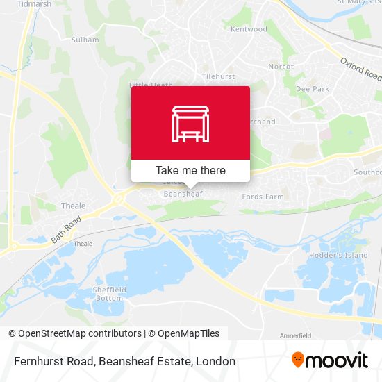 Fernhurst Road, Beansheaf Estate map