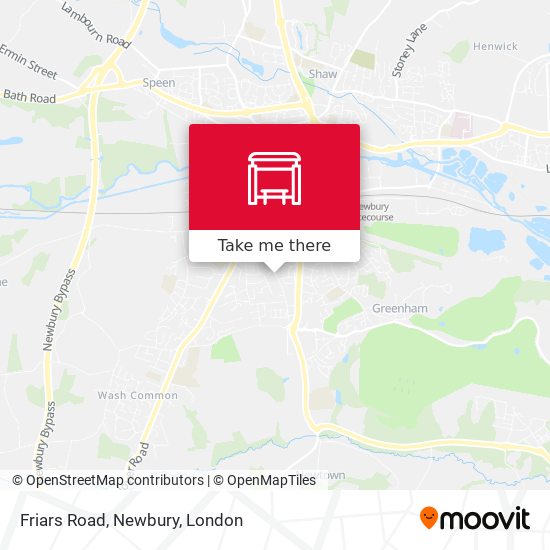 Friars Road, Newbury map
