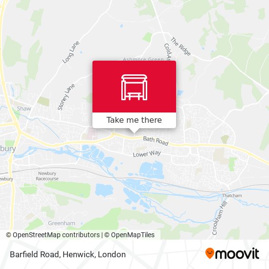 Barfield Road, Henwick map