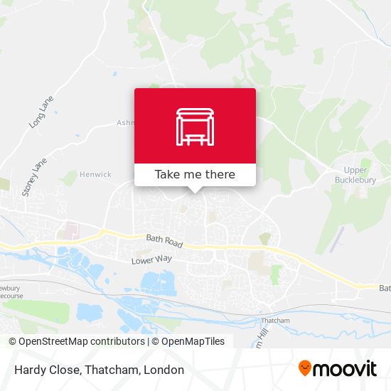Hardy Close, Thatcham map