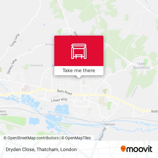 Dryden Close, Thatcham map