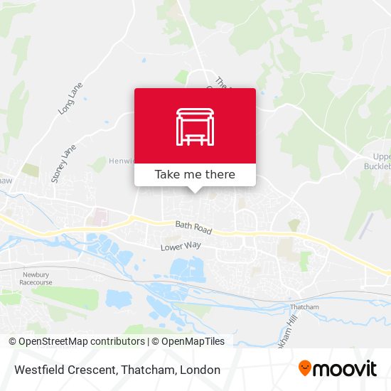 Westfield Crescent, Thatcham map