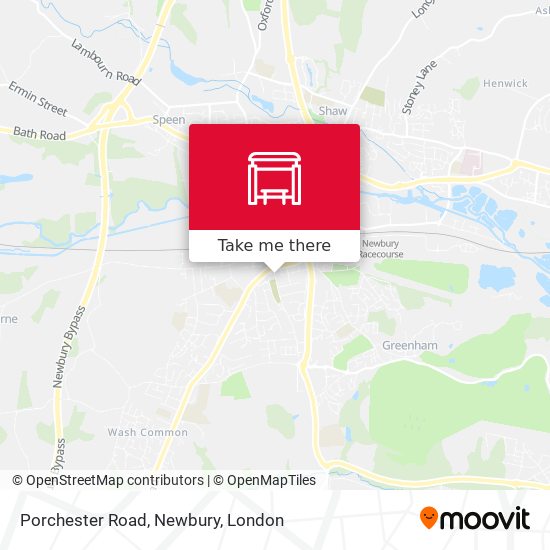 Porchester Road, Newbury map