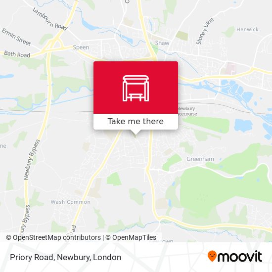 Priory Road, Newbury map