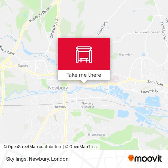 Skyllings, Newbury map