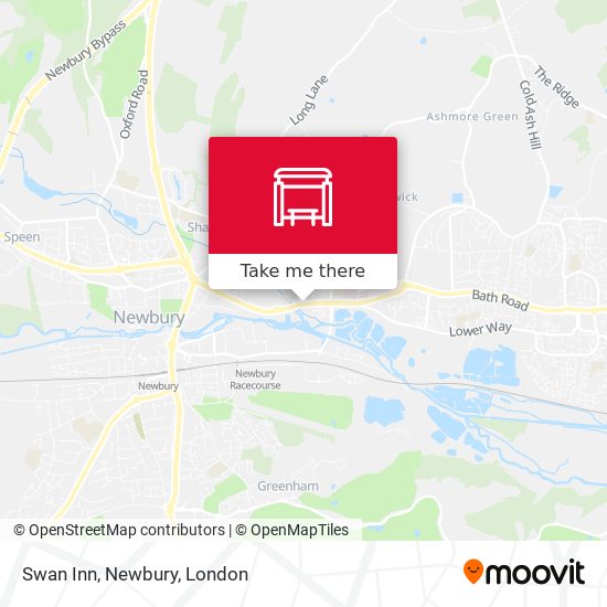 Swan Inn, Newbury map