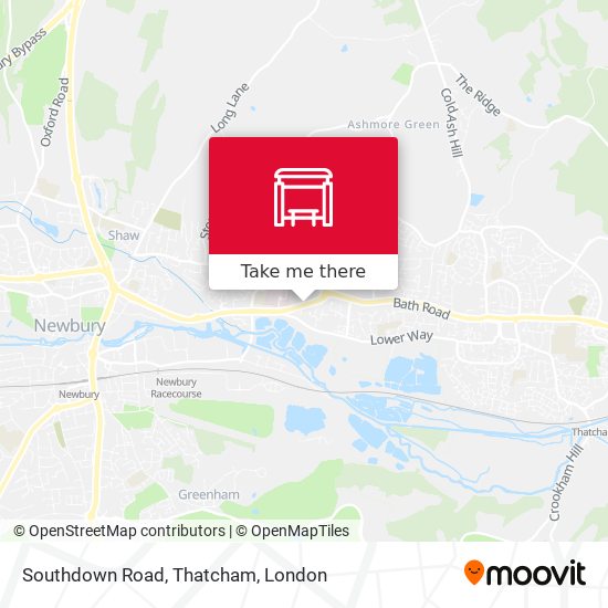 Southdown Road, Thatcham map