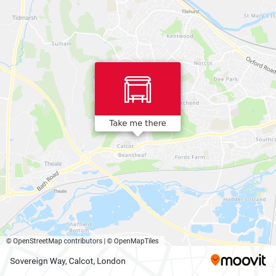 Sovereign Way, Calcot map