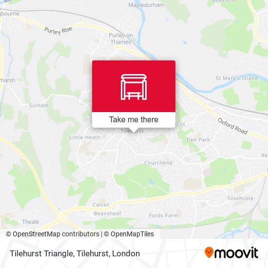 Tilehurst Triangle, Tilehurst map