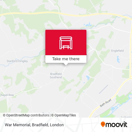 War Memorial, Bradfield map