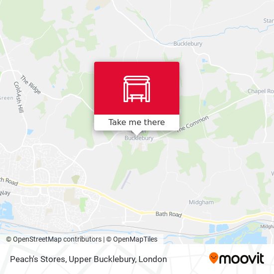 Peach's Stores, Upper Bucklebury map