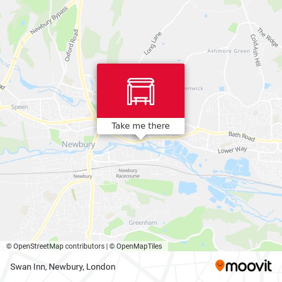 Swan Inn, Newbury map
