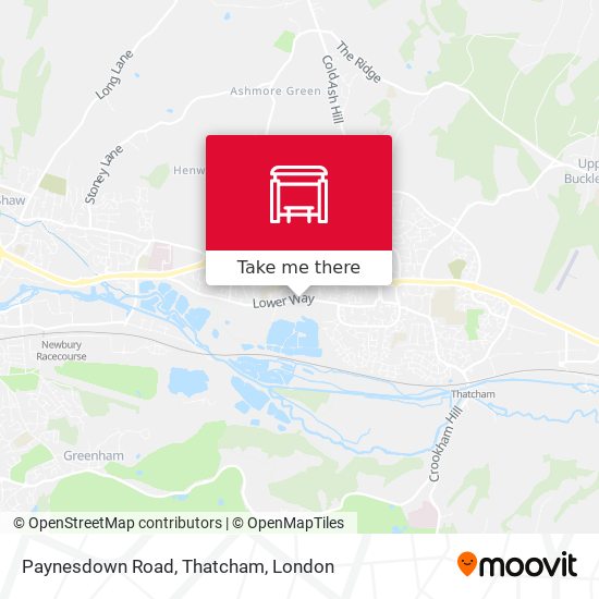 Paynesdown Road, Thatcham map