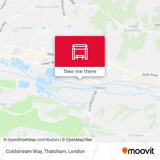 Coldstream Way, Thatcham map