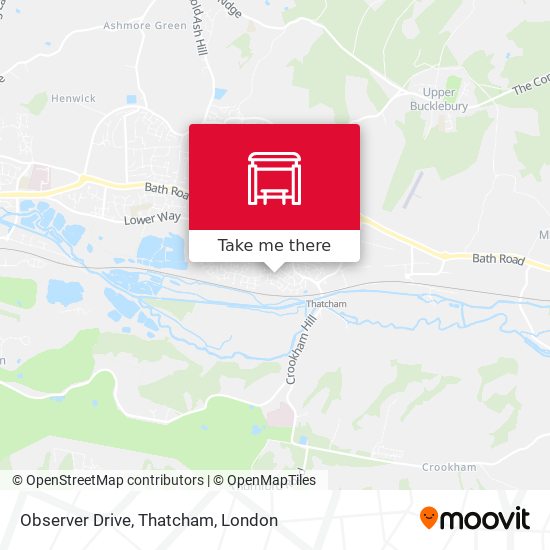 Observer Drive, Thatcham map