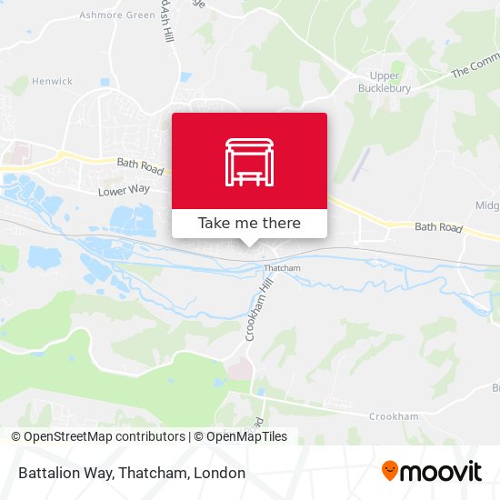 Battalion Way, Thatcham map