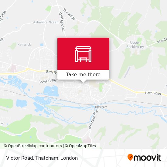 Victor Road, Thatcham map