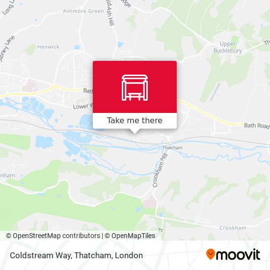 Coldstream Way, Thatcham map