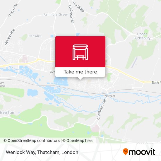 Wenlock Way, Thatcham map