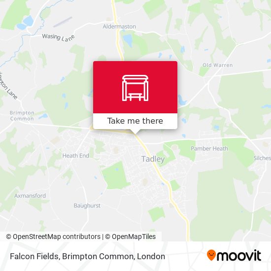 Falcon Fields, Brimpton Common map