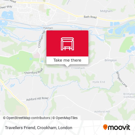 Travellers Friend, Crookham map