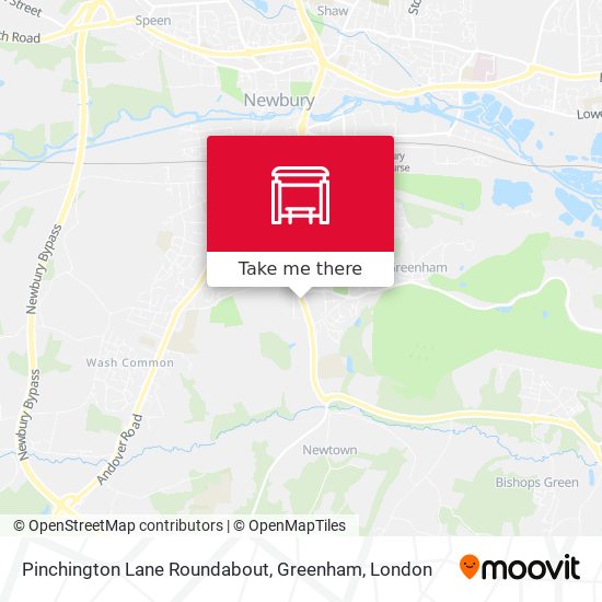 Pinchington Lane Roundabout, Greenham map