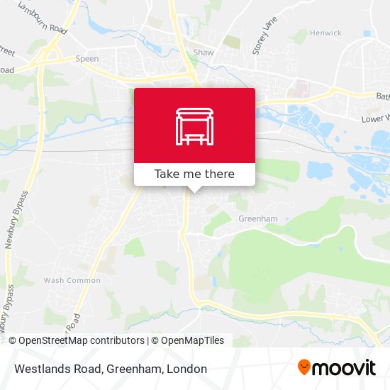 Westlands Road, Greenham map