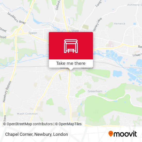 Chapel Corner, Newbury map