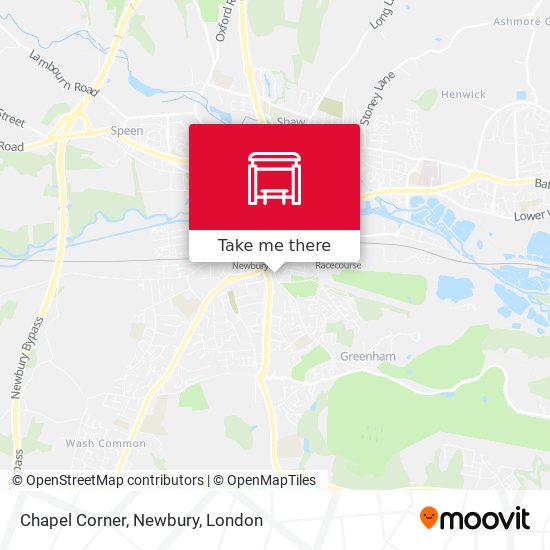 Chapel Corner, Newbury map