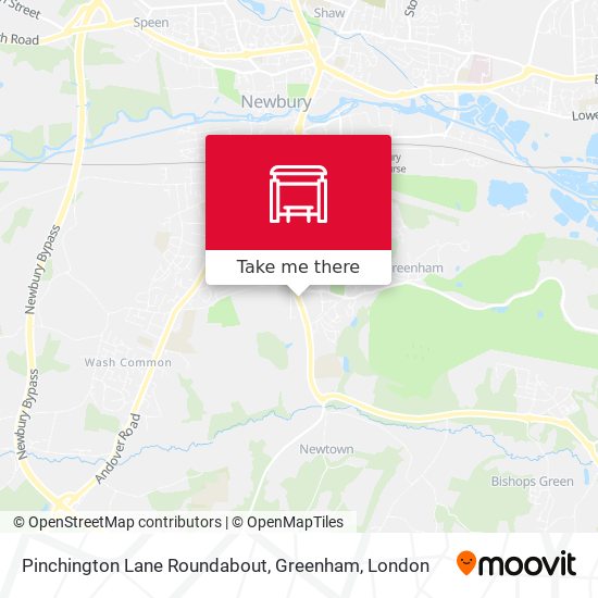Pinchington Lane Roundabout, Greenham map