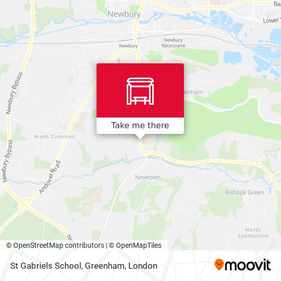 St Gabriels School, Greenham map