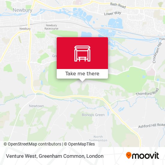 Venture West, Greenham Common map