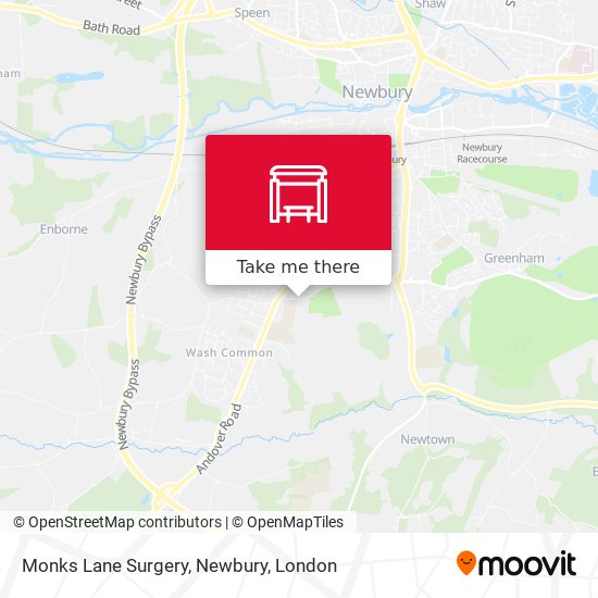 Monks Lane Surgery, Newbury map
