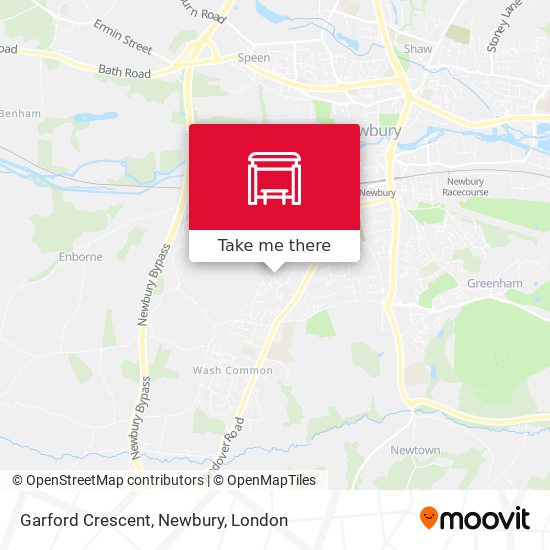 Garford Crescent, Newbury map