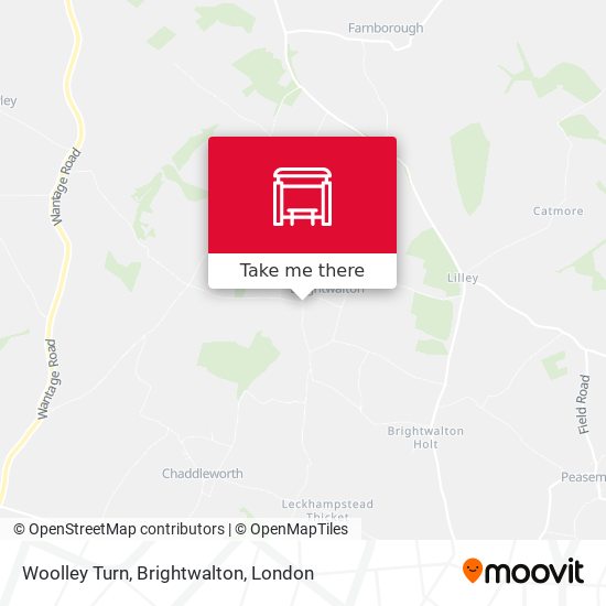 Woolley Turn, Brightwalton map