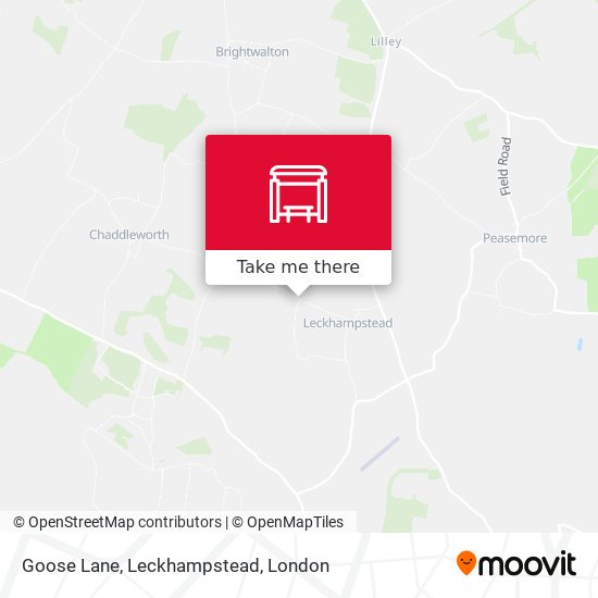 Goose Lane, Leckhampstead map