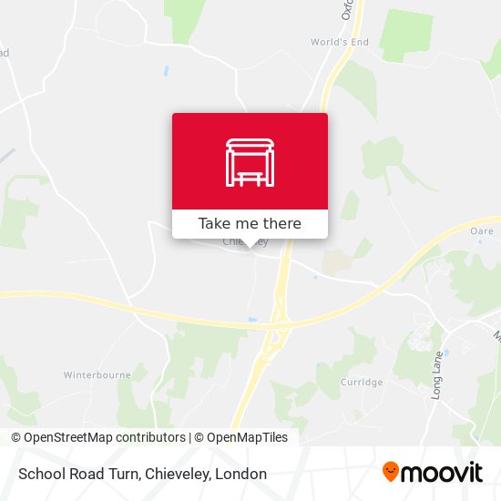School Road Turn, Chieveley map