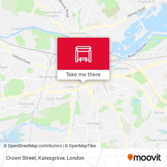 Crown Street, Katesgrove map