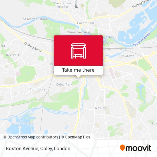 Boston Avenue, Coley map