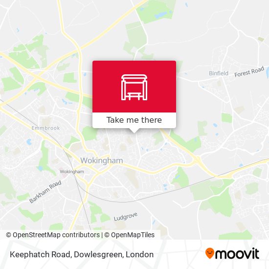 Keephatch Road, Dowlesgreen map