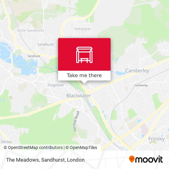 The Meadows, Sandhurst map