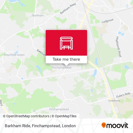 Barkham Ride, Finchampstead map