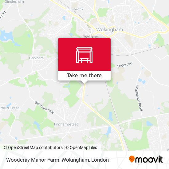 Woodcray Manor Farm, Wokingham map