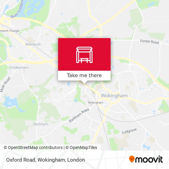 Oxford Road, Wokingham map