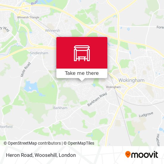 Heron Road, Woosehill map