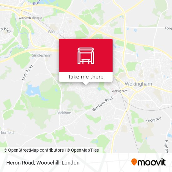 Heron Road, Woosehill map