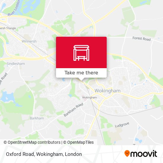 Oxford Road, Wokingham map