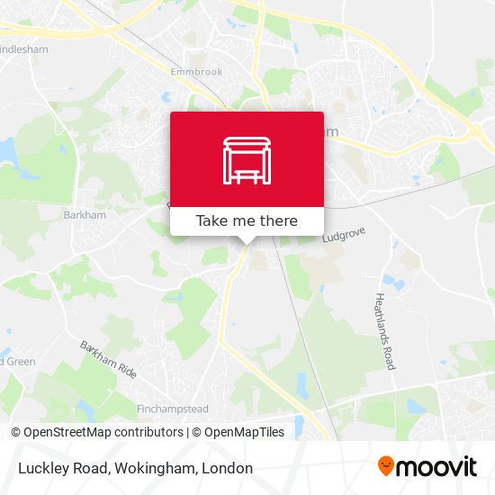 Luckley Road, Wokingham map