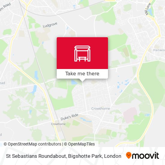 St Sebastians Roundabout, Bigshotte Park map