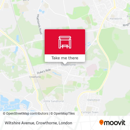 Wiltshire Avenue, Crowthorne map
